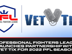 PROFESSIONAL FIGHTERS LEAGUE LAUNCHES PARTNERSHIP WITH VET TIX FOR 2022 PFL SEASON PROFESSIONAL FIGHTERS LEAGUE LAUNCHES PARTNERSHIP WITH VET TIX FOR 2022 PFL SEASON