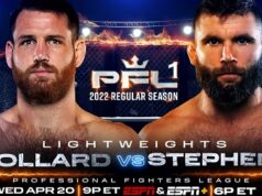THE PROFESSIONAL FIGHTERS LEAGUE 2022 SEASON LAUNCHES WITH LIGHTWEIGHT AND LIGHT HEAVYWEIGHT FIGHTERS LIVE ON ESPN WEDNESDAY, APRIL 20 THE PROFESSIONAL FIGHTERS LEAGUE 2022 SEASON LAUNCHES WITH LIGHTWEIGHT AND LIGHT HEAVYWEIGHT FIGHTERS LIVE ON ESPN WEDNESDAY, APRIL 20