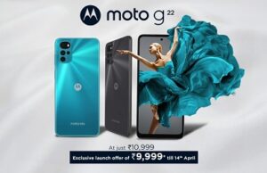 moto g22 goes on sale today on Flipkart moto g22 goes on sale today on Flipkart