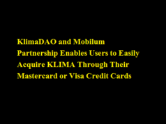 KlimaDAO and Mobilum Partnership Enables Users to Easily Acquire KLIMA Through Their Mastercard or Visa Credit Cards KlimaDAO and Mobilum Partnership Enables Users to Easily Acquire KLIMA Through Their Mastercard or Visa Credit Cards