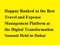Happay Ranked as the Best Travel and Expense Management Platform at the Digital Transformation Summit Held in Dubai Happay Ranked as the Best Travel and Expense Management Platform at the Digital Transformation Summit Held in Dubai
