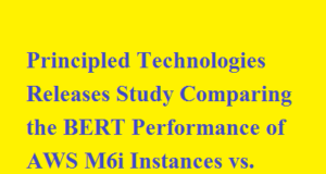 Principled Technologies Releases Study Comparing the BERT Performance of AWS M6i Instances vs. M5n and M6a Instances Principled Technologies Releases Study Comparing the BERT Performance of AWS M6i Instances vs. M5n and M6a Instances
