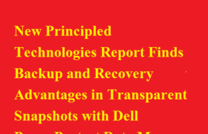 New Principled Technologies Report Finds Backup and Recovery Advantages in Transparent Snapshots with Dell PowerProtect Data Manager New Principled Technologies Report Finds Backup and Recovery Advantages in Transparent Snapshots with Dell PowerProtect Data Manager