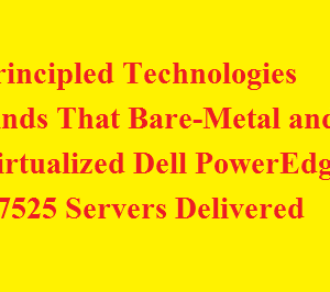 Principled Technologies Finds That Bare-Metal and Virtualized Dell PowerEdge R7525 Servers Delivered Nearly the Same Performance for an Inference Workload